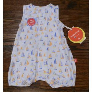 Magnetic Me Modal Tank Romper Newborn Size 0-3 Months NWT